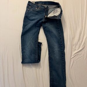 LEVI'S 511, W32 L30, Blue, PC9: 04511 2186, Slim, Skinny